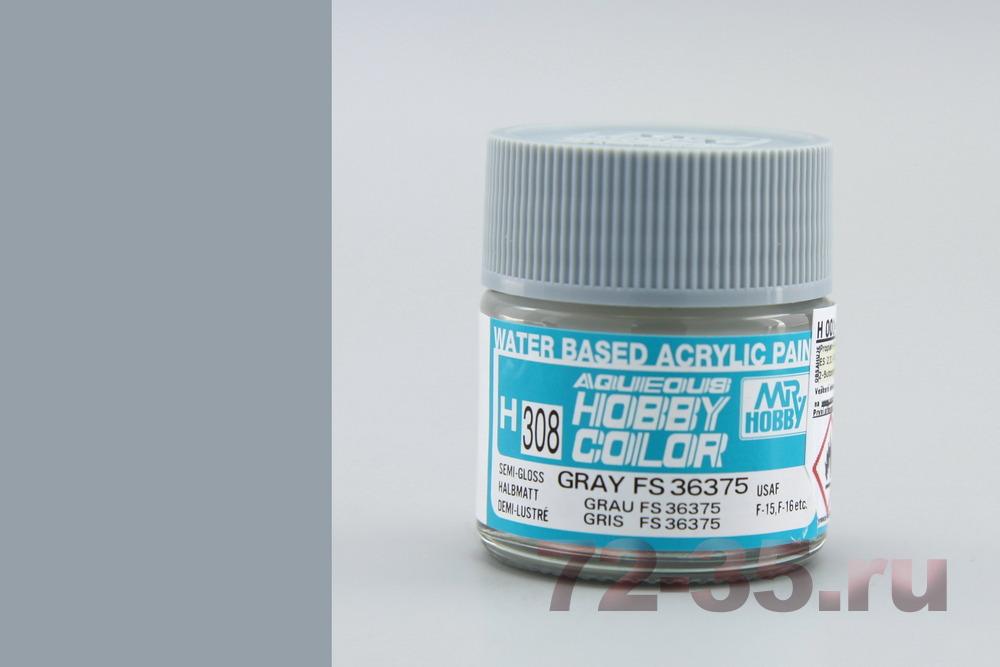 Краска Mr. Hobby H308 (серая / GRAY FS 36375)